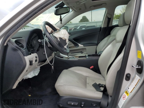 2010 Lexus IS 250 with VIN JTHCF5C2XA5041633, listed as a Copart auction lot 54698185 with 131,792 mi miles and Salvage title. Bid and sale history available at DreamBid. Image 7.