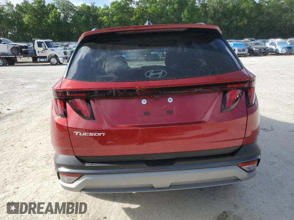 2025 Hyundai Tucson SEL with VIN 5NMJB3DE0SH506842, listed as a Copart auction lot 51575415 with 4,665 mi miles and Clean Title. Bid and sale history available at DreamBid. Image 6.