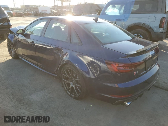 2018 Audi S4 Premium Plus with VIN WAUB4AF47JA145008, listed as a Copart auction lot 84908084 with 64,700 mi miles and Salvage Title. Bid and sale history available at carsss.com. Image 2.