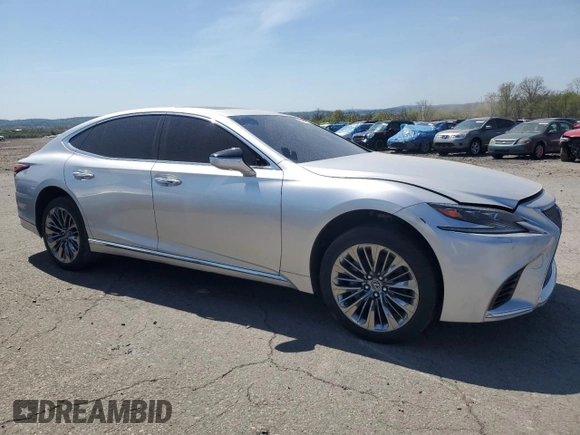 2018 Lexus LS 500 with VIN JTHC51FFXJ5003460, listed as a Copart auction lot 53614785 with 156,282 mi miles and Clean title. Bid and sale history available at DreamBid. Image 4.