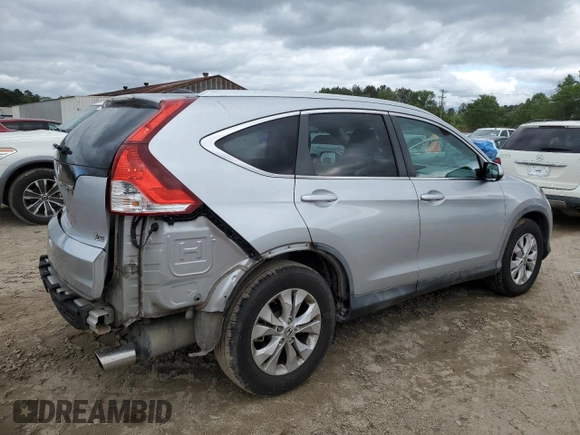 2013 Honda CR-V EX-L with VIN 5J6RM3H70DL028149, listed as a Copart auction lot 52189155 with 85,044 mi miles and Salvage Title. Bid and sale history available at DreamBid. Image 3.