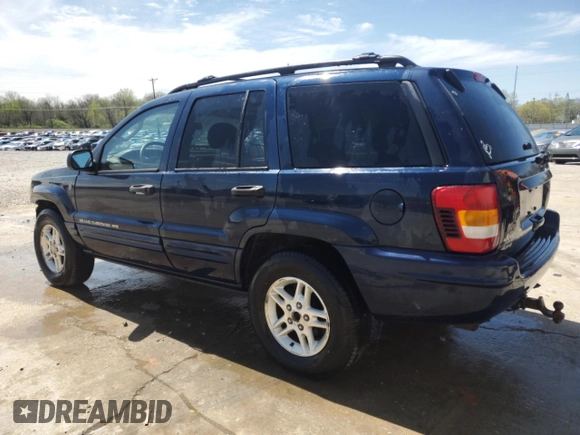 2004 Jeep Grand Cherokee Laredo with VIN 1J4GW48S24C343496, listed as a Copart auction lot 51631915 with 186,216 mi miles and Salvage Title. Bid and sale history available at carsss.com. Image 2.