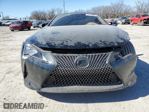 2021 Lexus LC 500h with VIN JTHKPAAY9MA100031, listed as a Copart auction lot 47472385 with 28,233 mi miles and Salvage title. Bid and sale history available at DreamBid. Image 5.