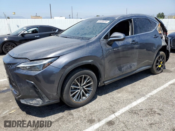2024 Lexus NX 350h Premium with VIN JTJGKCEZ5R2026755, listed as a Copart auction lot 65208205 with 35,212 mi miles and Salvage title. Bid and sale history available at DreamBid. Image 1.
