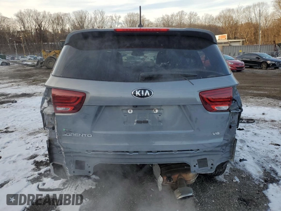 2020 Kia Sorento LX with VIN 5XYPG4A50LG629090, listed as a Copart auction lot 89159105 with 100,089 mi miles and Salvage Title. Bid and sale history available at DreamBid. Image 6.