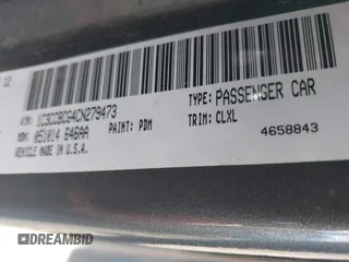 2012 Chrysler 200 Limited with VIN 1C3CCBCG4CN279473, listed as a IAAI auction lot 41983534 with 115,018 mi miles. Bid and sale history available at carsss.com. Image 9.