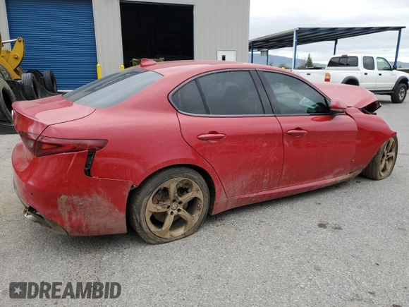 2017 Alfa Romeo Giulia z VIN ZARFAEBN6H7533055, wystawiony jako Copart lot #48777655 z przebiegiem 77 348 mil mil oraz Szkoda całkowita • Salvage title. Historia ofert i sprzedaży dostępna na DreamBid. Obrazek 3.