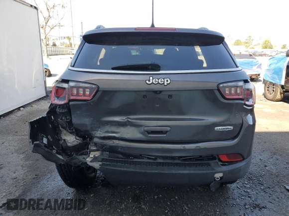 2017 Jeep Compass Latitude with VIN 3C4NJCBB6HT669441, listed as a Copart auction lot 49225475 with 61,568 mi miles and Salvage title. Bid and sale history available at DreamBid. Image 6.