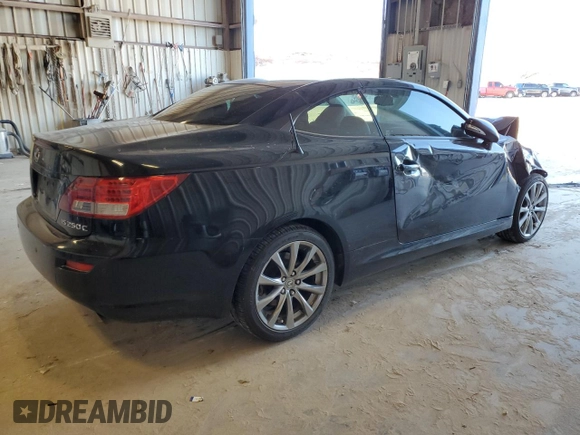 2013 Lexus IS 250 C with VIN JTHFF2C2XD2528574, listed as a Copart auction lot 81268344 with Not provided miles and Salvage title. Bid and sale history available at DreamBid. Image 3.