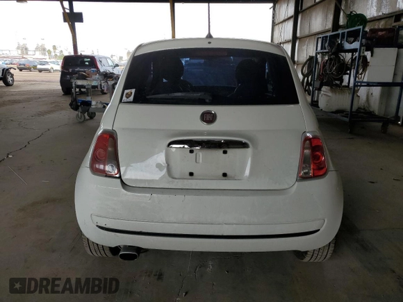 2015 FIAT 500 Pop with VIN 3C3CFFAR4FT598380, listed as a Copart auction lot 52973335 with 96,906 mi miles and Salvage Title. Bid and sale history available at carsss.com. Image 6.