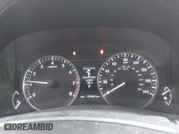 2014 Lexus GS 350 with VIN JTHCE1BL5E5023374, listed as a IAAI auction lot 41532507 with 139,668 mi miles. Bid and sale history available at carsss.com. Image 7.