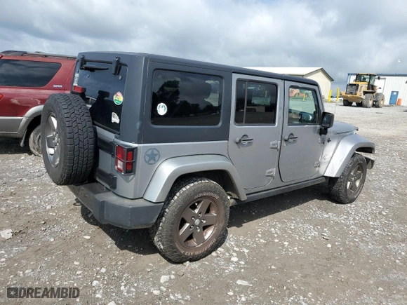 2013 Jeep Wrangler Unlimited Sport with VIN 1C4BJWDG1DL601972, listed as a Copart auction lot 65069824 with 166,274 mi miles and Salvage Title. Bid and sale history available at carsss.com. Image 3.