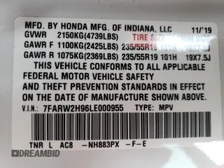 2020 Honda CR-V Touring z VIN 7FARW2H96LE000955, wystawiony jako Copart lot #51335415 z przebiegiem 37 322 mil mil oraz Szkoda całkowita • Salvage title. Historia ofert i sprzedaży dostępna na DreamBid. Obrazek 14.