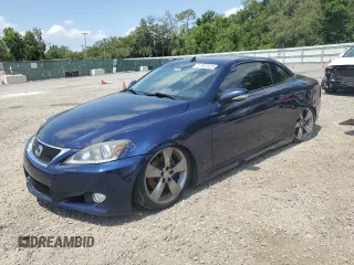 2011 Lexus IS 250 C z VIN JTHFF2C27B2520557, wystawiony jako Copart lot #57482425 z przebiegiem 111 497 mil mil oraz Szkoda całkowita • Salvage title. Historia ofert i sprzedaży dostępna na DreamBid. Obrazek 1.