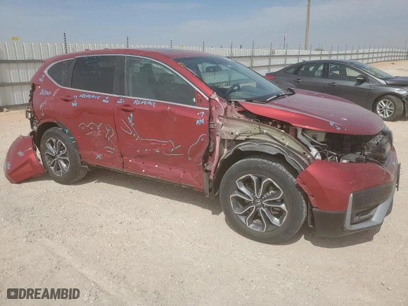 2022 Honda CR-V EX with VIN 5J6RW1H54NA004608, listed as a Copart auction lot 50565115 with 19,564 mi miles and Salvage Title. Bid and sale history available at carsss.com. Image 4.