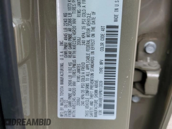 2023 Mazda CX-50 Premium Plus with VIN 7MMVABEY6PN113039, listed as a Copart auction lot 61629645 with 55,759 mi miles and Salvage title. Bid and sale history available at DreamBid. Image 14.