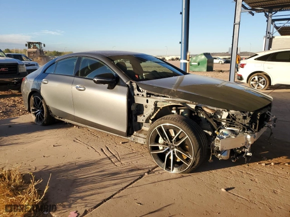 2019 Mercedes-Benz CLS with VIN WDD2J6BB7KA031921, listed as a Copart auction lot 80040754 with 37,957 mi miles and Salvage Title. Bid and sale history available at carsss.com. Image 4.