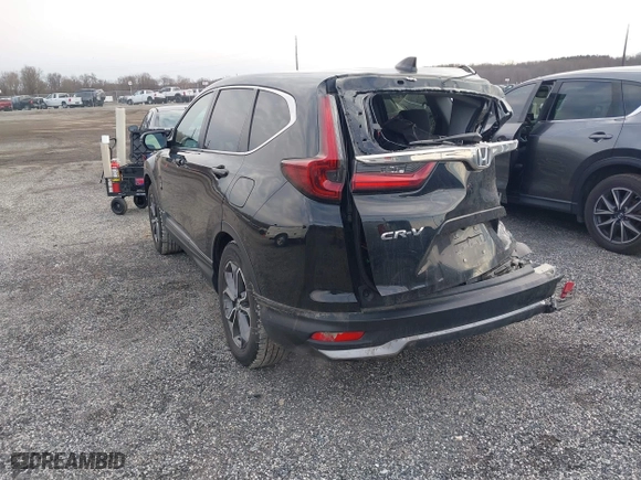 2021 Honda CR-V EX with VIN 2HKRW2H57MH657842, listed as a IAAI auction lot 41623480 with 65,178 mi miles. Bid and sale history available at carsss.com. Image 3.