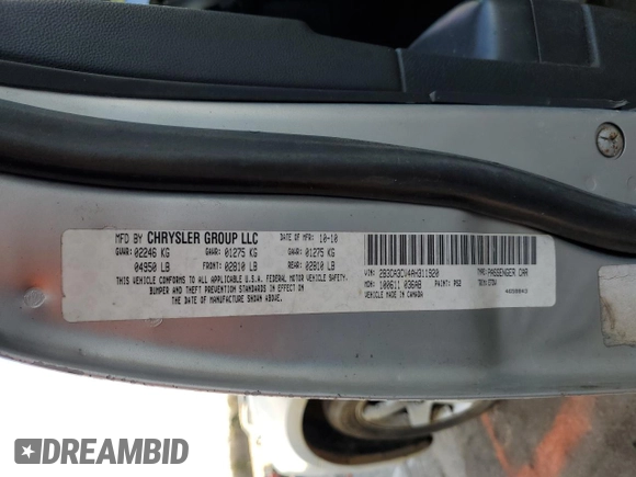2010 Dodge Charger SXT with VIN 2B3CA3CV4AH311920, listed as a Copart auction lot 42829755 with 262,679 mi miles and Salvage Title. Bid and sale history available at carsss.com. Image 12.