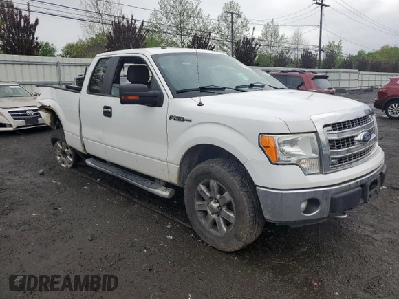 2014 Ford F-150 XL with VIN 1FTEX1EM7EFB23883, listed as a Copart auction lot 55429125 with 74,002 mi miles and Salvage title. Bid and sale history available at DreamBid. Image 4.