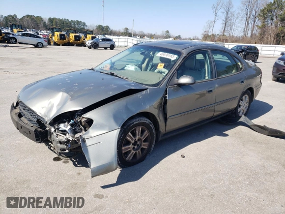2003 Ford Taurus SEL Deluxe with VIN 1FAFP56S93G222243, listed as a Copart auction lot 46496165 with 193,282 mi miles and Salvage Title. Bid and sale history available at DreamBid. Image 1.