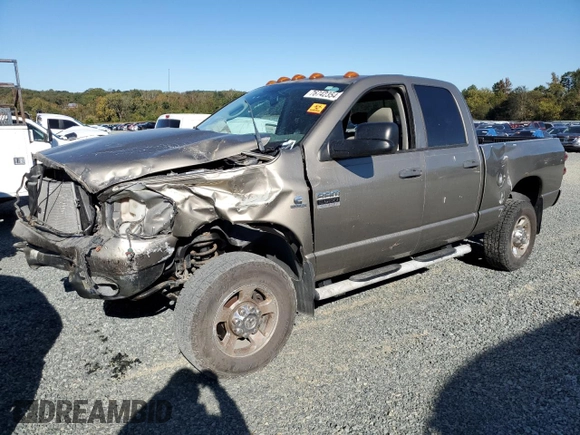 2008 Dodge Ram 3500 SLT with VIN 3D7MX38A18G102044, listed as a Copart auction lot 76742354 with 0 mi miles and Salvage Title. Bid and sale history available at carsss.com. Image 1.