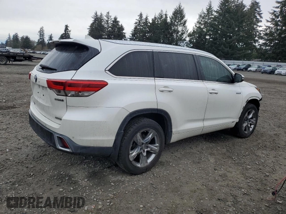 2018 Toyota Highlander Hybrid Limited with VIN 5TDDGRFH4JS052163, listed as a Copart auction lot 49333725 with 66,539 mi miles and Salvage title. Bid and sale history available at DreamBid. Image 3.
