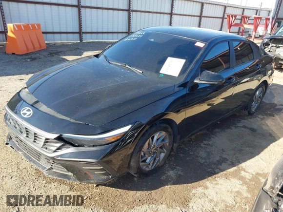 2024 Hyundai Elantra SEL with VIN KMHLM4DG4RU760241, listed as a IAAI auction lot 41849753 with 5,111 mi miles. Bid and sale history available at carsss.com. Image 2.