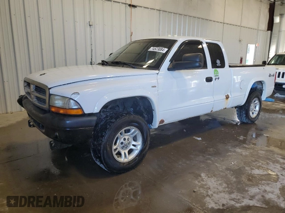 2004 Dodge Dakota Sport with VIN 1D7HG32N34S739646, listed as a Copart auction lot 74523084 with 277,000 mi miles and Non Repairable. Bid and sale history available at carsss.com. Image 1.