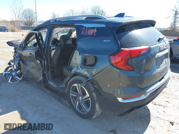 2019 GMC Terrain SLT with VIN 3GKALVEV6KL110025, listed as a IAAI auction lot 41697161 with Not Provided miles. Bid and sale history available at carsss.com. Image 3.