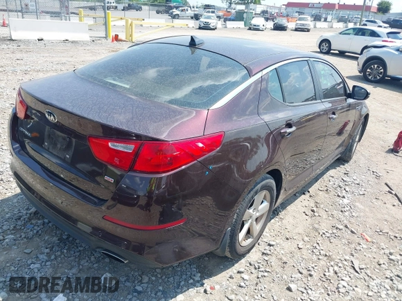 2015 Kia Optima LX with VIN 5XXGM4A70FG478819, listed as a IAAI auction lot 42571214 with 130,707 mi miles and . Bid and sale history available at DreamBid. Image 4.