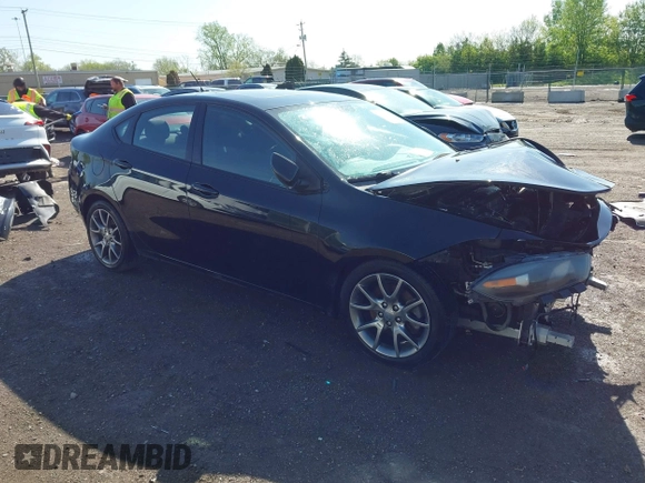 2014 Dodge Dart SXT with VIN 1C3CDFBB5ED909827, listed as a IAAI auction lot 42133689 with 100,214 mi miles and . Bid and sale history available at carsss.com. Image 1.