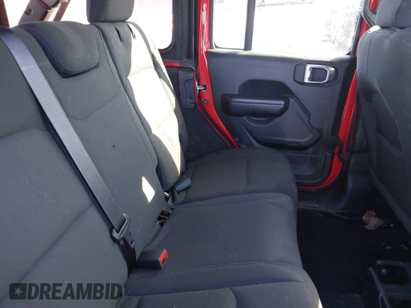 2021 Jeep Wrangler Unlimited Willys Sport with VIN 1C4HJXDG9MW754873, listed as a IAAI auction lot 41641167 with 25,410 mi miles and . Bid and sale history available at DreamBid. Image 8.