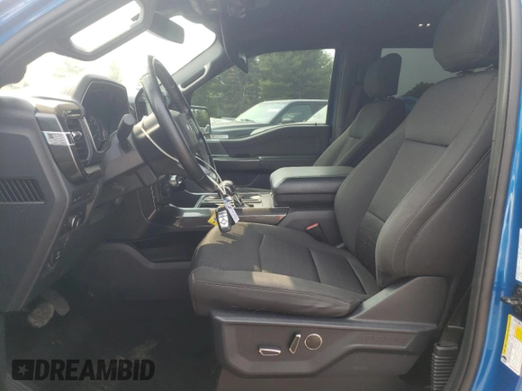 2021 Ford F-150 XL with VIN 1FTEW1EP7MFC02143, listed as a Copart auction lot 59140805 with 27,789 mi miles and Salvage title. Bid and sale history available at DreamBid. Image 7.