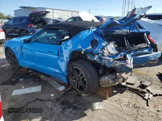 2023 Ford Mustang GT Premium with VIN 1FATP8FF3P5102205, listed as a Copart auction lot 76253414 with 15,474 mi miles and Salvage title. Bid and sale history available at DreamBid. Image 2.