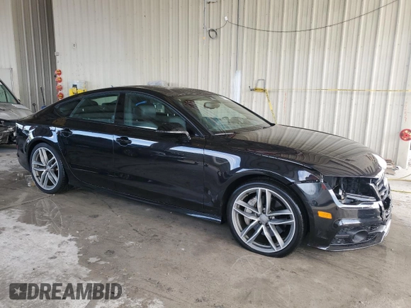 2015 Audi A7 3.0 Prestige with VIN WAU2GAFCXFN011804, listed as a Copart auction lot 67521504 with 129,734 mi miles and Salvage Title. Bid and sale history available at carsss.com. Image 4.