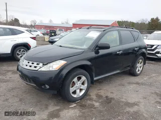 2005 Nissan Murano SL with VIN JN8AZ08W75W427381, listed as a IAAI auction lot 41490140 with 1 mi miles. Bid and sale history available at carsss.com. Image 2.