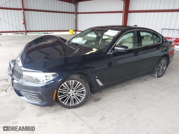 2019 BMW 5 Series 530e iPerformance with VIN WBAJA9C50KB254535, listed as a IAAI auction lot 41094049 with 57,874 mi miles. Bid and sale history available at carsss.com. Image 17.