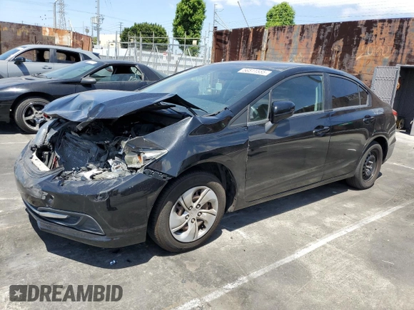2014 Honda Civic LX z VIN 19XFB2F53EE260538, wystawiony jako Copart lot #56511555 z przebiegiem 132 121 mil mil oraz Szkoda całkowita • Salvage title. Historia ofert i sprzedaży dostępna na DreamBid. Obrazek 1.