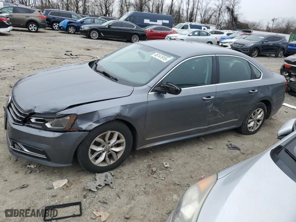 2017 Volkswagen Passat 1.8T S with VIN 1VWAT7A30HC008605, listed as a Copart auction lot 46141915 with 128,358 mi miles and Salvage Title. Bid and sale history available at carsss.com. Image 1.