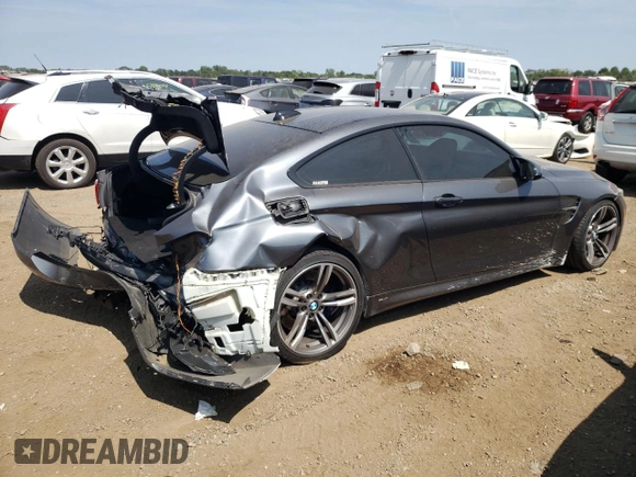 2015 BMW M4 with VIN WBS3R9C52FK334101, listed as a Copart auction lot 68430084 with Not Provided miles and Salvage Title. Bid and sale history available at carsss.com. Image 3.