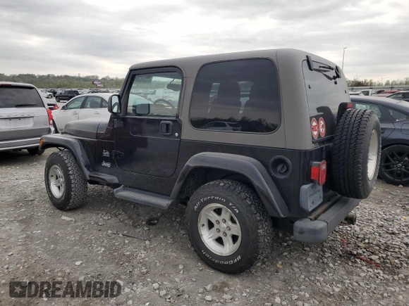 2004 Jeep Wrangler Sahara with VIN 1J4FA59SX4P713343, listed as a Copart auction lot 53608265 with 113,828 mi miles and Salvage title. Bid and sale history available at DreamBid. Image 2.