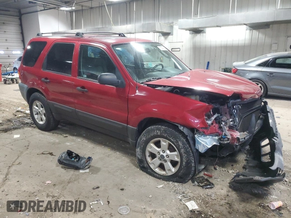 2006 Ford Escape XLT with VIN 1FMCU03106KA18187, listed as a Copart auction lot 56409005 with 112,310 mi miles and Non repairable. Bid and sale history available at DreamBid. Image 4.
