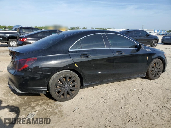 2018 Mercedes-Benz CLA 250 with VIN WDDSJ4EB8JN544053, listed as a Copart auction lot 54110205 with 80,860 mi miles and Clean Title. Bid and sale history available at DreamBid. Image 3.