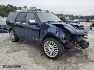 2016 Lincoln Navigator Select with VIN 5LMJJ2HT4GEL06104, listed as a Copart auction lot 45291395 with 185,604 mi miles and Salvage Title. Bid and sale history available at carsss.com. Image 4.