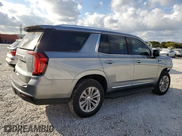 2024 GMC Yukon SLT with VIN 1GKS1BKD8RR342651, listed as a Copart auction lot 44517435 with 18,507 mi miles and Salvage Title. Bid and sale history available at carsss.com. Image 3.