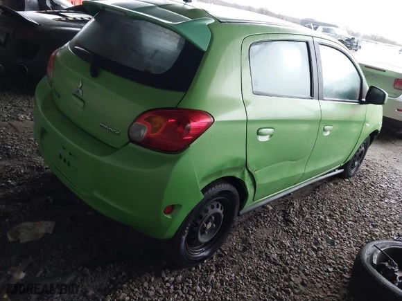 2015 Mitsubishi Mirage DE with VIN ML32A3HJ2FH009459, listed as a IAAI auction lot 41199208 with 142,447 mi miles. Bid and sale history available at carsss.com. Image 4.