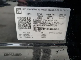 2024 Chevrolet Blazer Premier with VIN 3GNKBFRS3RS160493, listed as a Copart auction lot 53857315 with 12,722 mi miles and Salvage title. Bid and sale history available at DreamBid. Image 12.