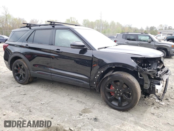2021 Ford Explorer ST z VIN 1FM5K8GC1MGB77065, wystawiony jako Copart lot #52038225 z przebiegiem 18 425 mil mil oraz Szkoda całkowita • Salvage title. Historia ofert i sprzedaży dostępna na DreamBid. Obrazek 4.
