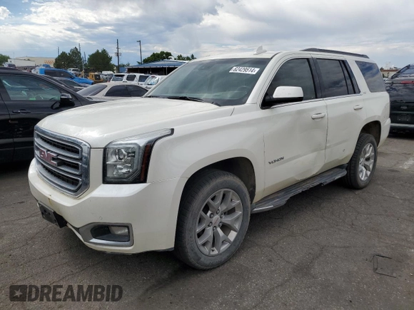 2015 GMC Yukon SLT with VIN 1GKS1BKC8FR685642, listed as a Copart auction lot 62429514 with 116,084 mi miles and Clean Title. Bid and sale history available at carsss.com. Image 1.